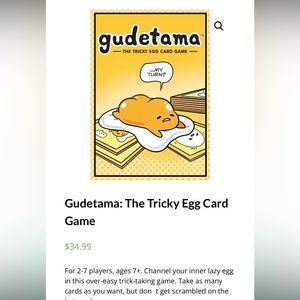 Gudetama | The Tricky Egg card game (New in box)